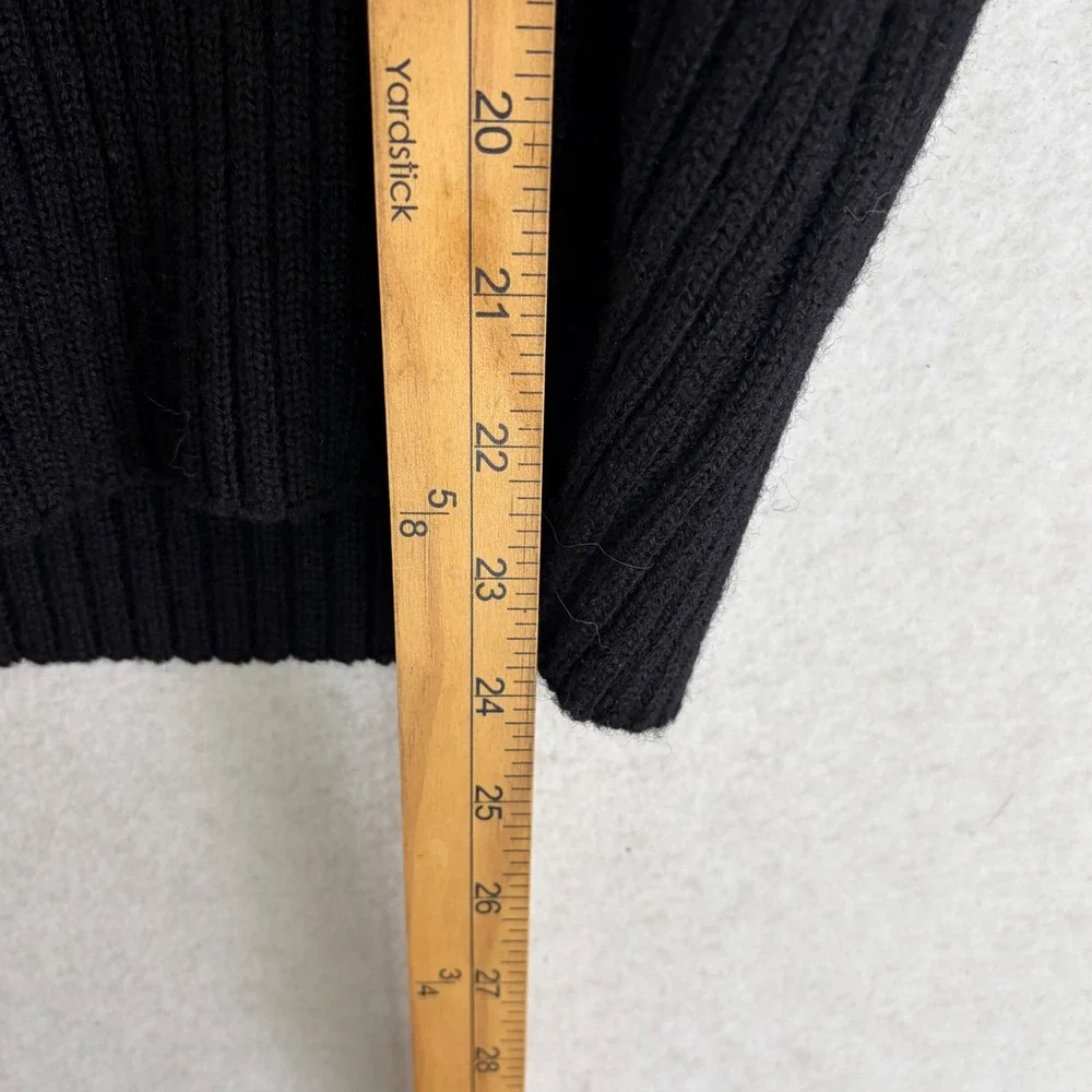 Scharf & Breit‎ V-Neck Pullover Men Large Blue  Commando Wool Type 1 Sweater USA